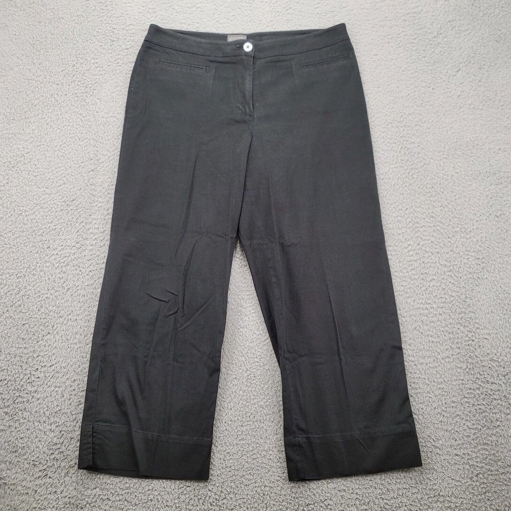 Additions by Chicos Pants‎ Womens 1 US M/8 Black Capri Straight Leg
